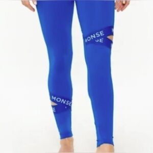 New Monse x Equinox Capsule Collection Cut Out Legging in Electric Blue